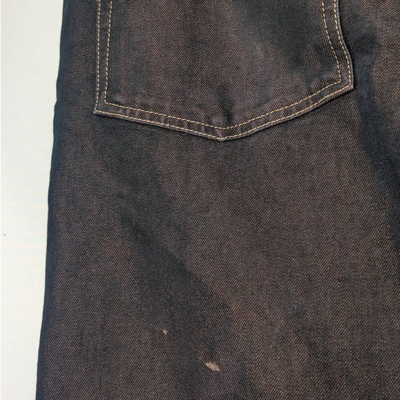 Vintage Guess USA Loose Baggy Fit Straight Leg Jeans Metallic Brown 36 x 33 90s - Picture 7 of 7